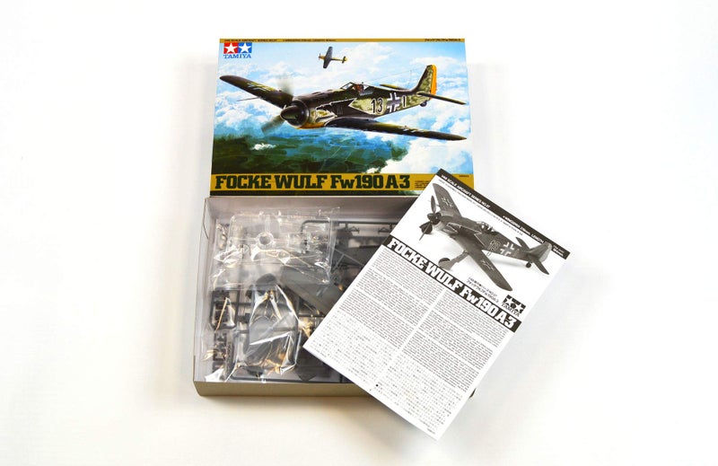 Tamiya 61037 Focke Wulf Fw190A-3 Model Kit - Image 2
